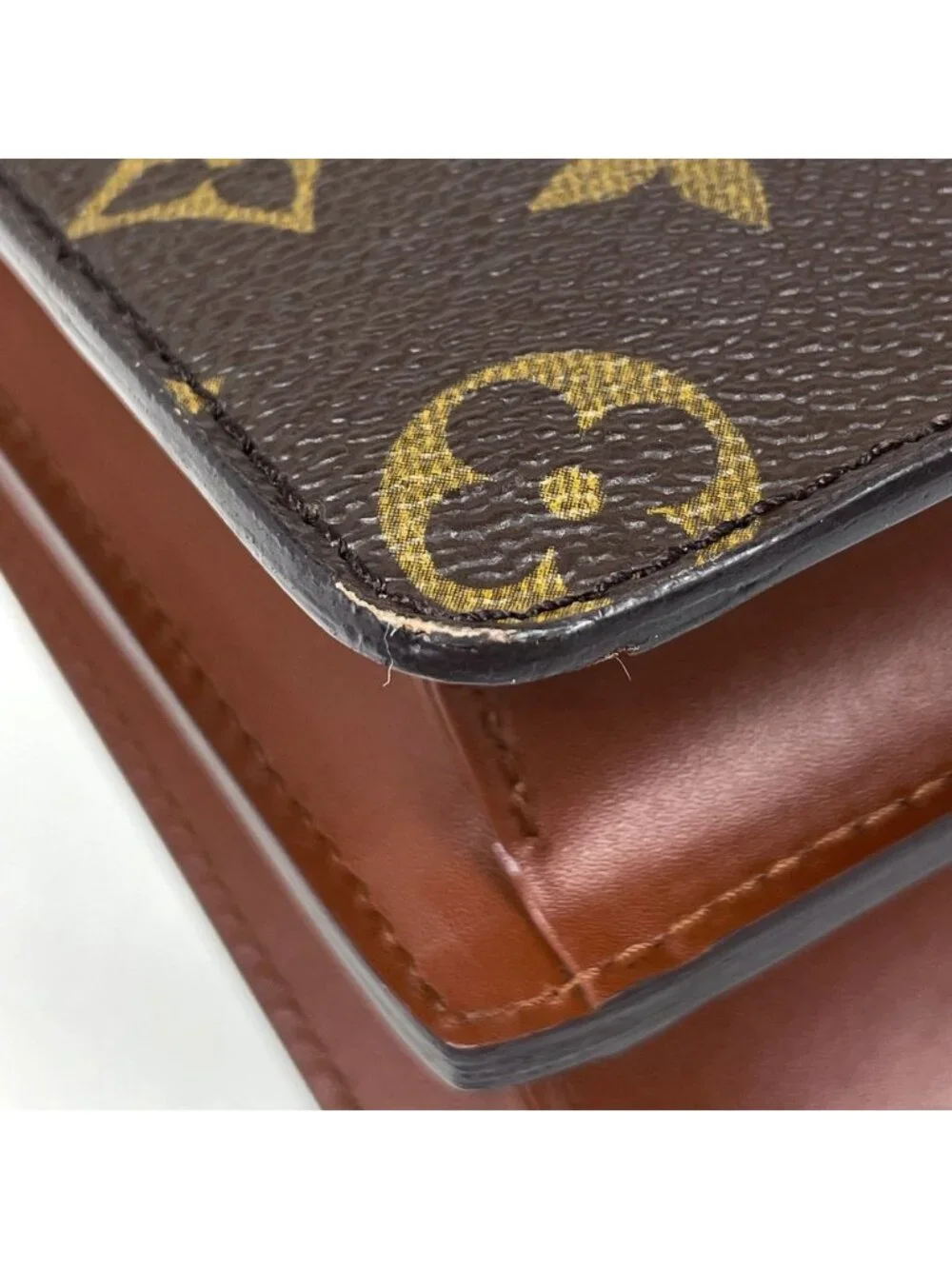 Louis Vuitton Concorde Handbag Monogram Brown